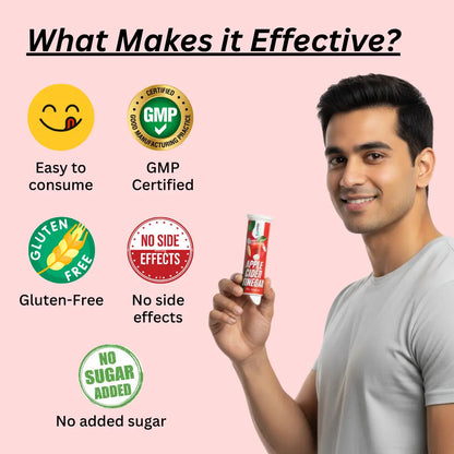 GlowUp Vitals - Apple Cider Vinegar Weight Loss Effervescent Tablets