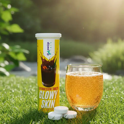 GlowUp Vitals - Glowy Skin Effervescent Tablets with 500 mg L-Glutathione