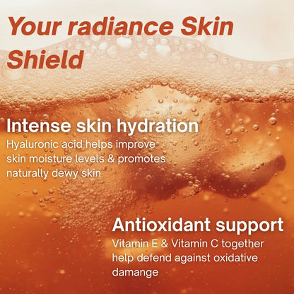 GlowUp Vitals - Glowy Skin Effervescent Tablets with 500 mg L-Glutathione