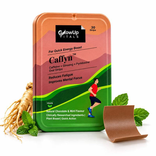 Glowup Vitals Caffyn — Energy & Focus Oral Strips